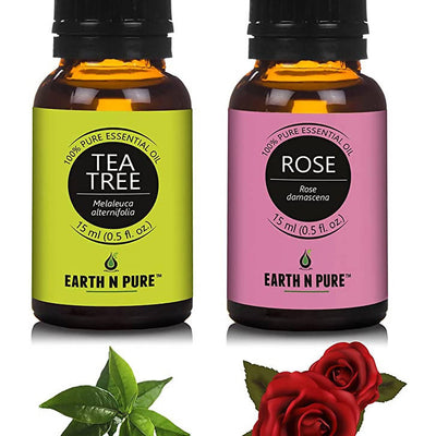 Earth N Pure Rose & Tea Tree Essential Oils