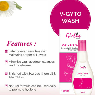 Globus Remedies V - Gyto wash enriched with Sea Buckthorn oil & Tea Tree oil