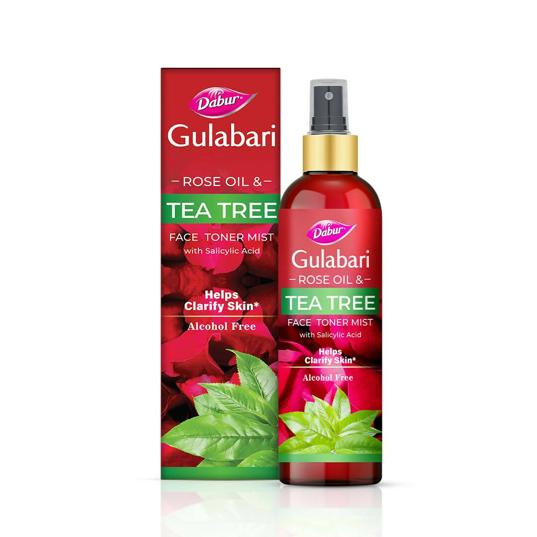 Dabur Gulabari Rose Oil & Tea Tree Face Toner Mist & Rose Water