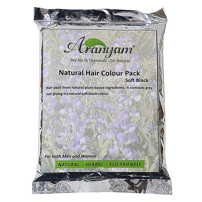 Aranyam Natural Colour and Nourish Hair Pack - Soft Black