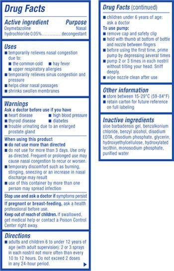 Zicam Extreme Congestion Cold and Allergy Relief Nasal Gel Spray with Soothing Aloe Vera