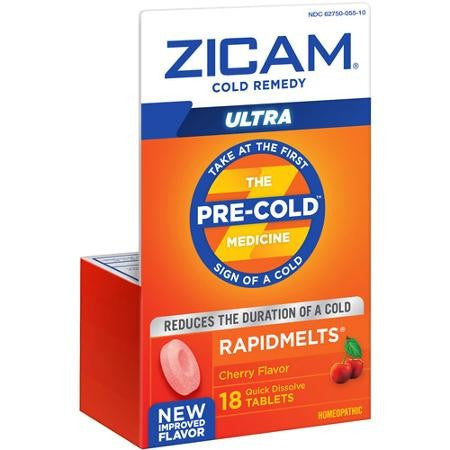 Zicam Ultra Cold Remedy RapidMelts Cherry Flavor, 18 Count