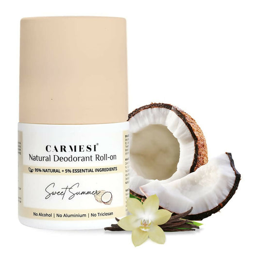 Carmesi Natural Underarm Roll On Deodorant for Women - Sweet Summer